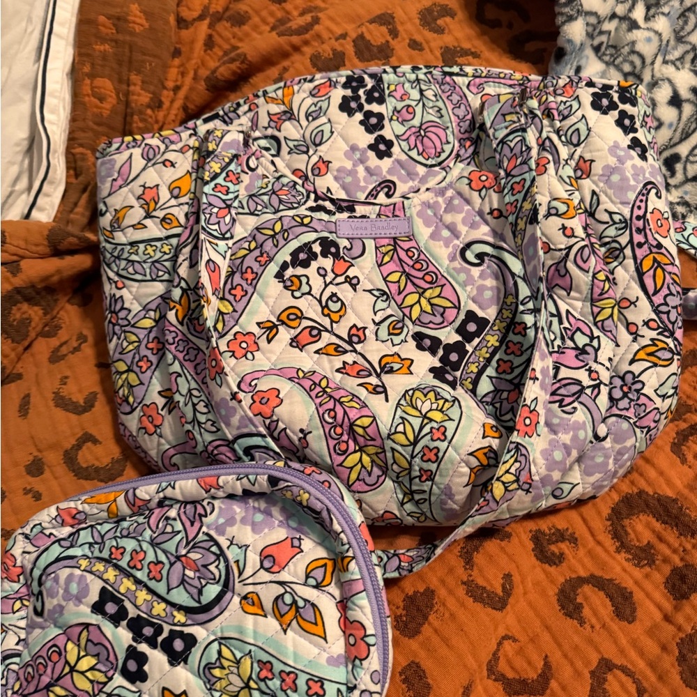 Vera bradley glenda with jewelry pouch